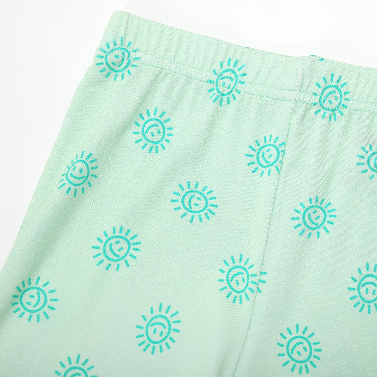 All Smiles Green Shorts Jammies