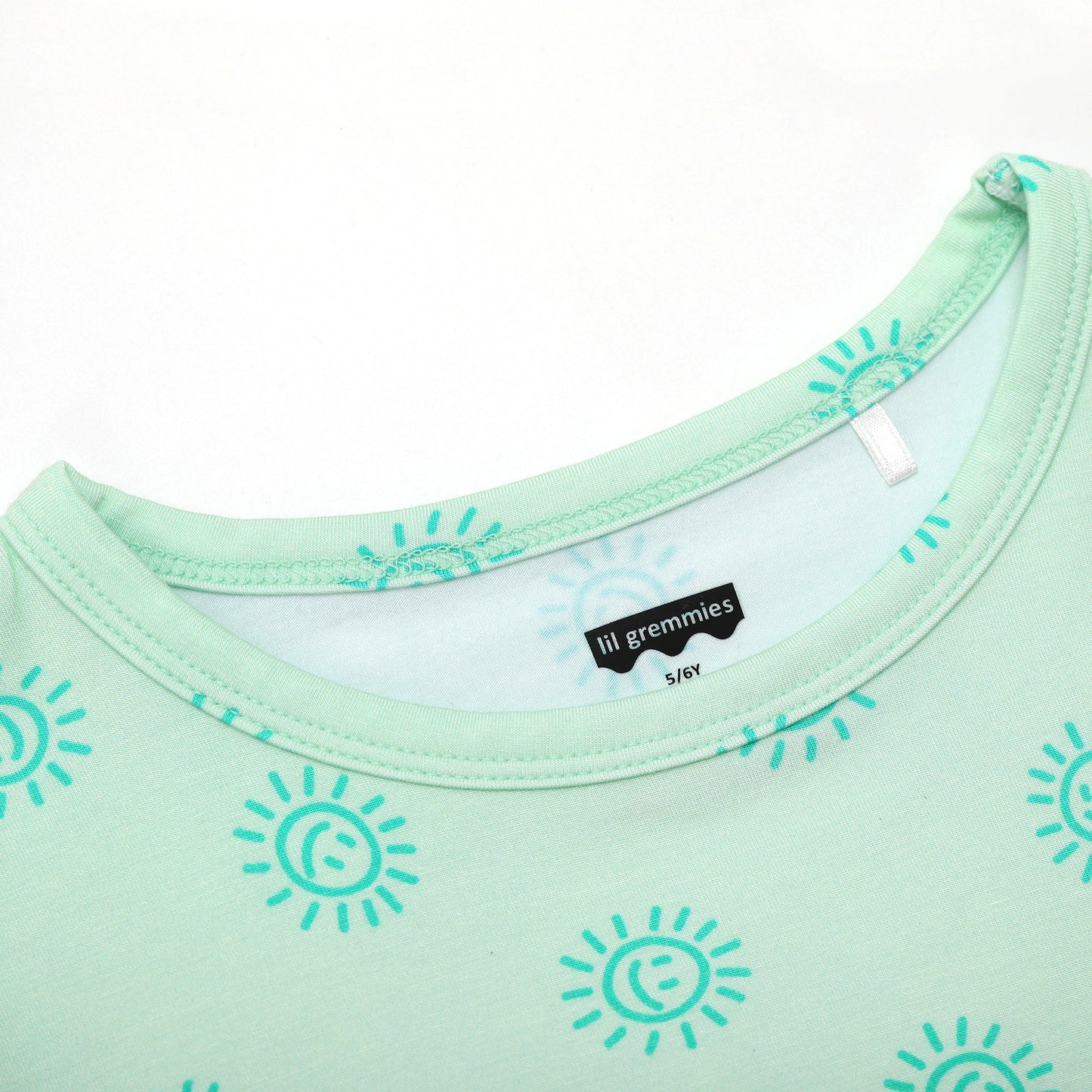 All Smiles Green Shorts Jammies