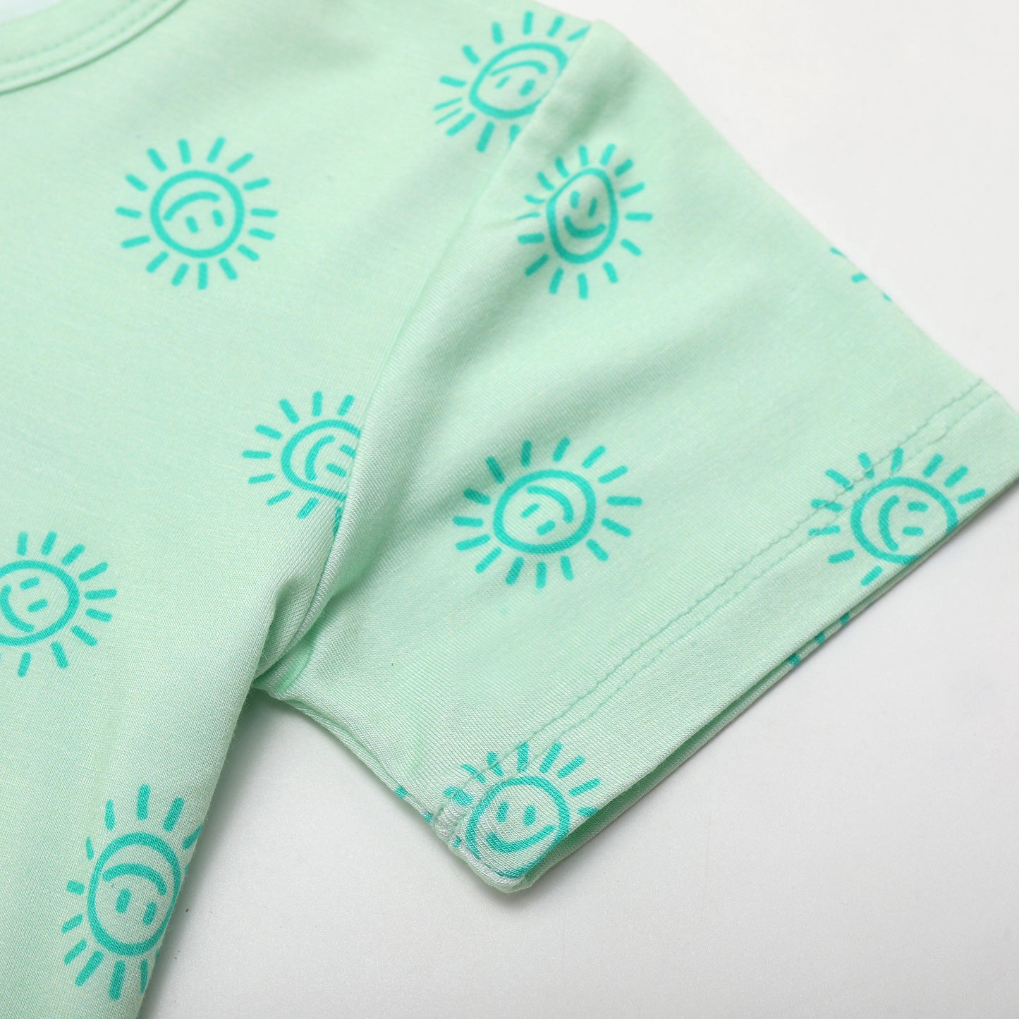 All Smiles Green Shorts Jammies