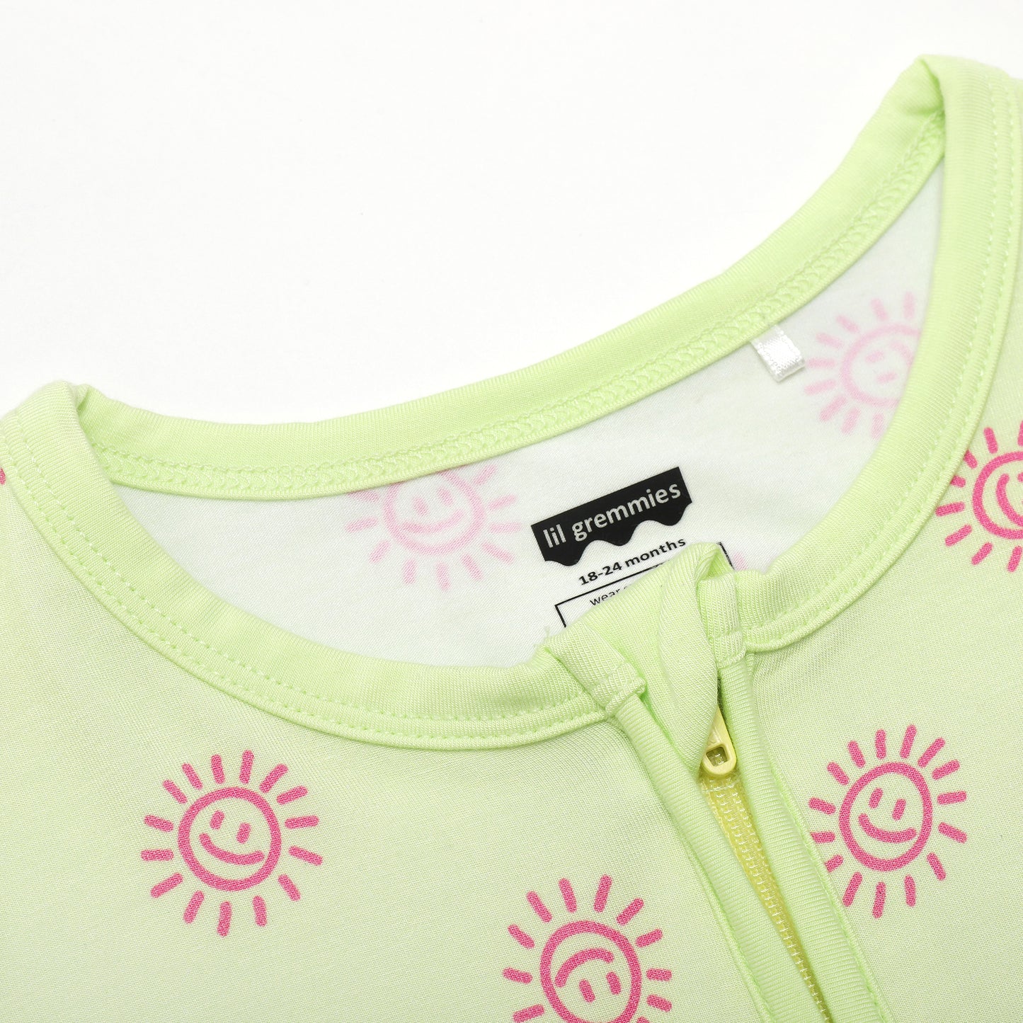 All Smiles Yellow Long Zip Zip