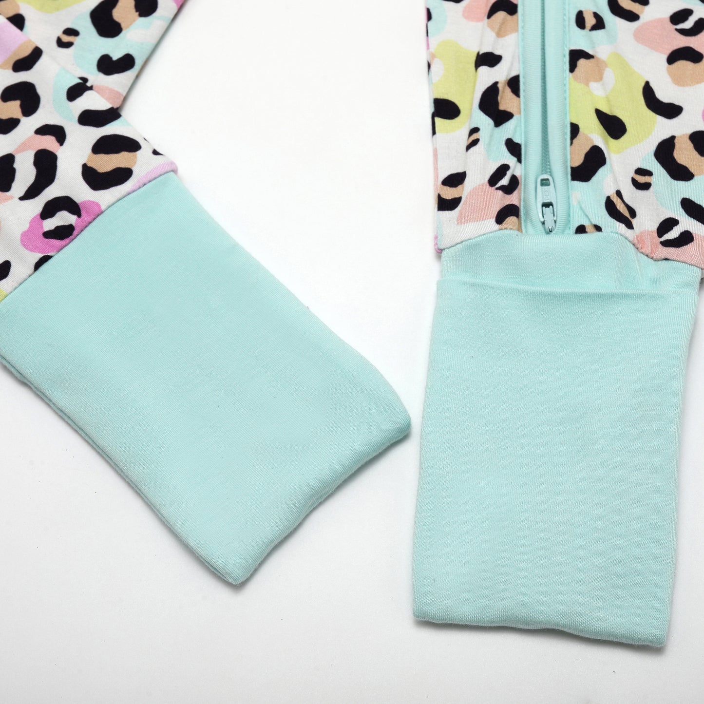 Rainbow Leopard Long Zip Zip