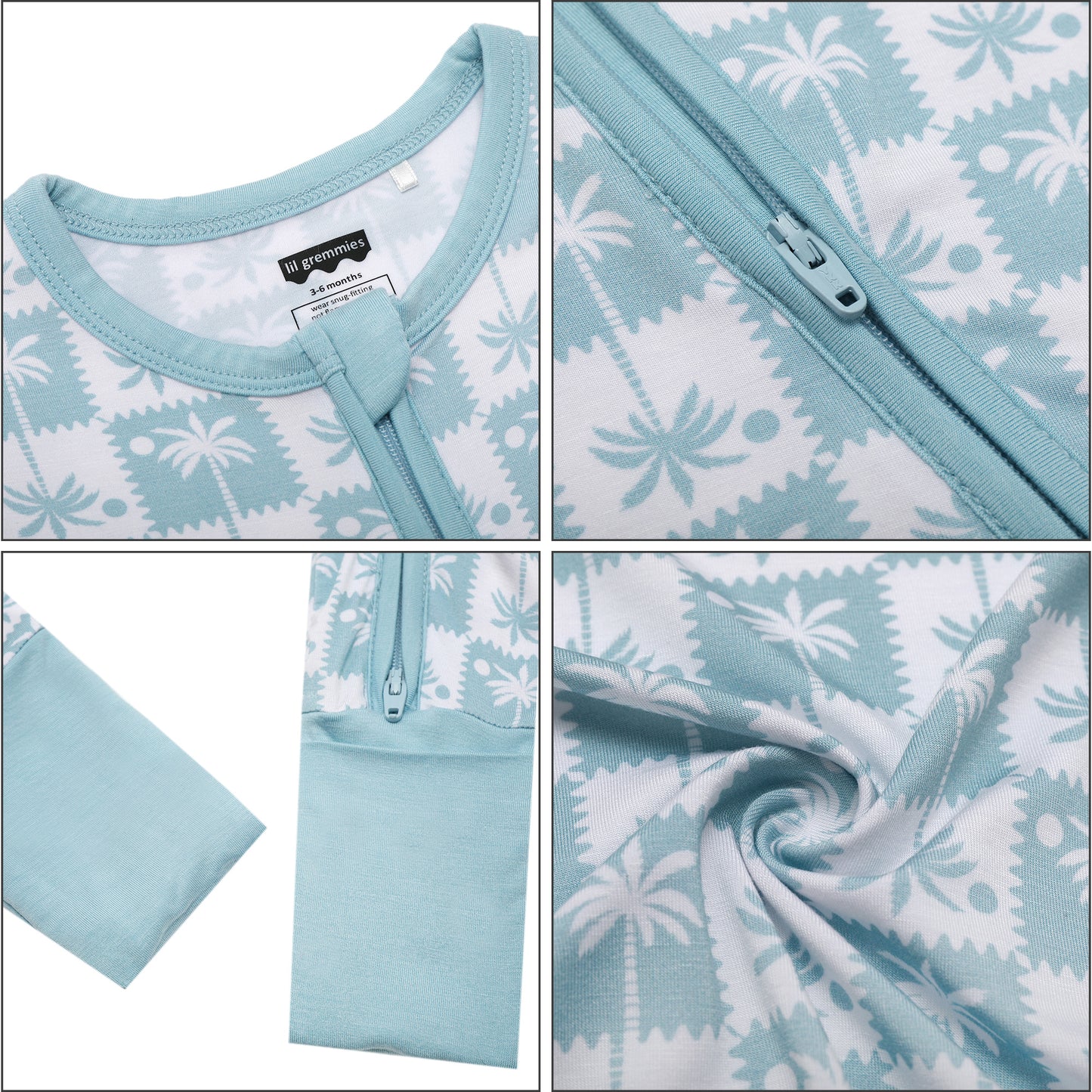 Palms Long Zip Zip