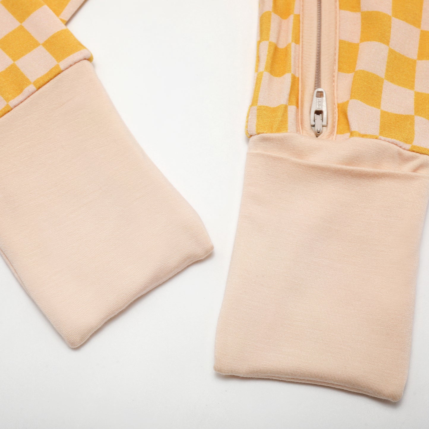 Sunny Check Long Zip Zip