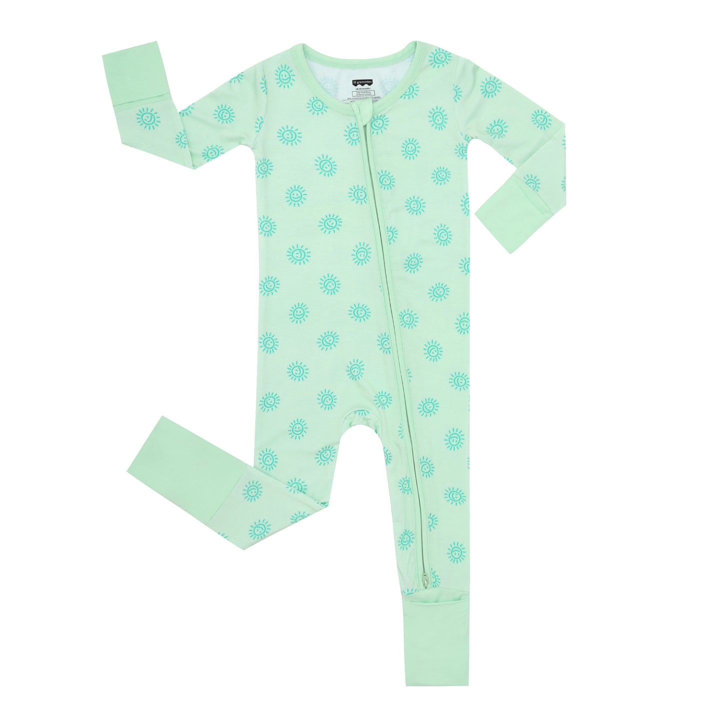 All Smiles Green Long Zip Zip