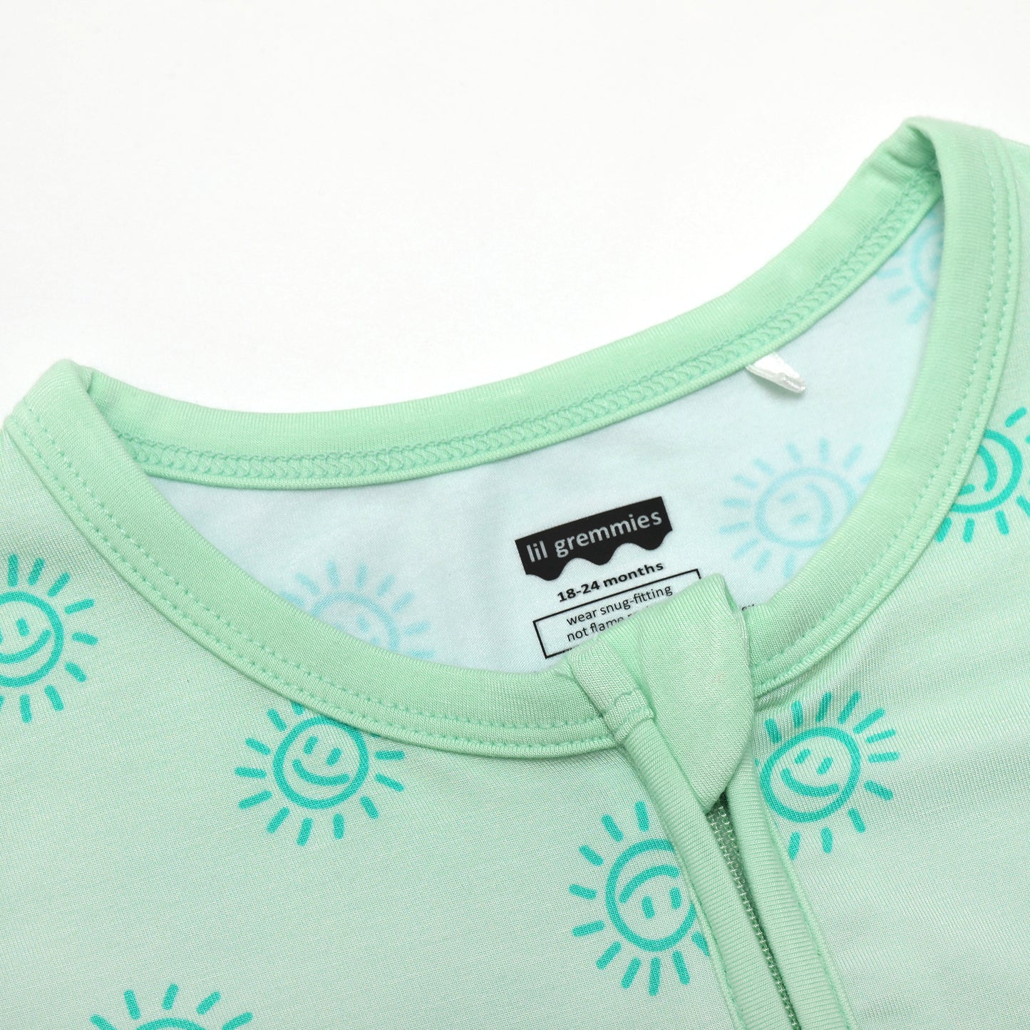 All Smiles Green Long Zip Zip