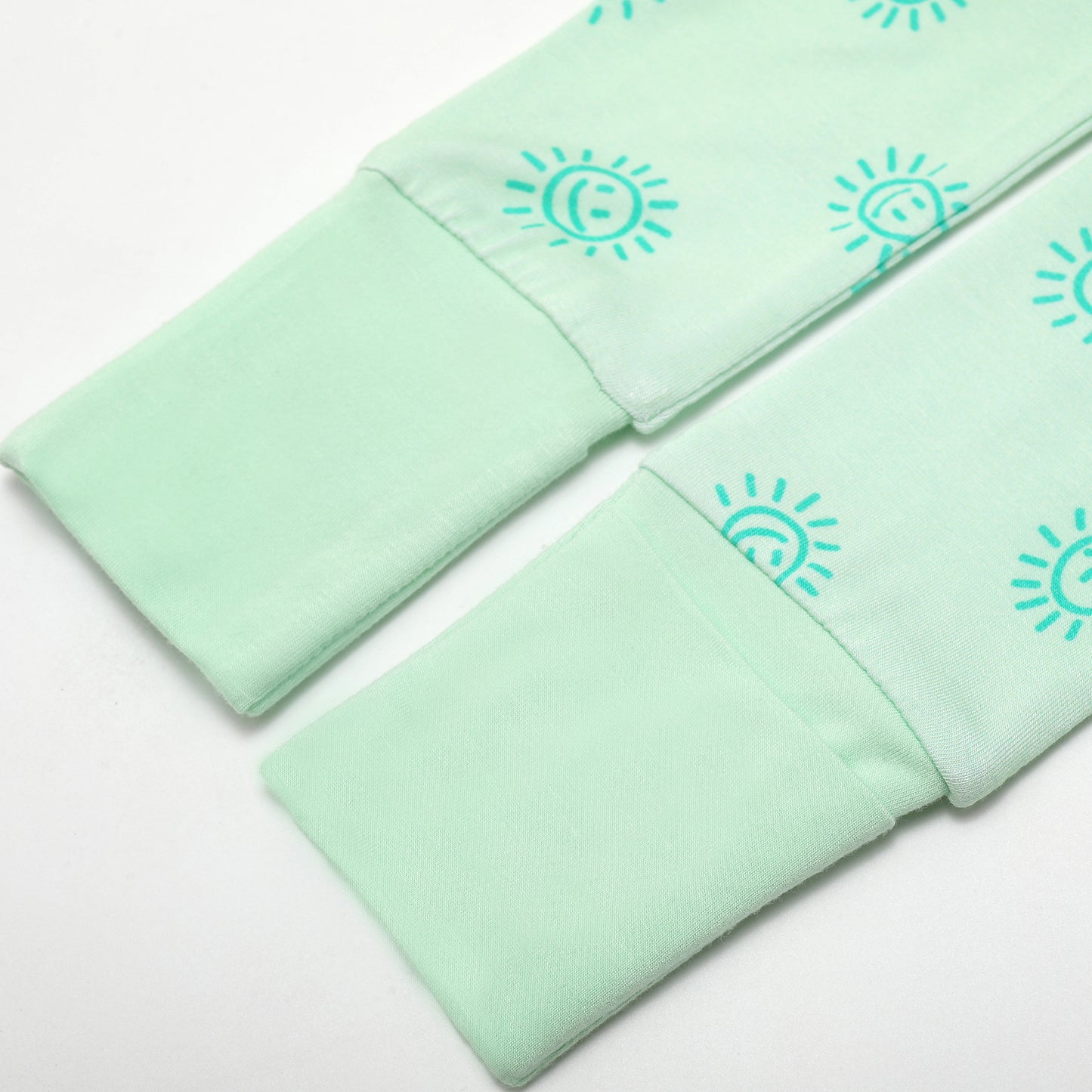 All Smiles Green Long Zip Zip