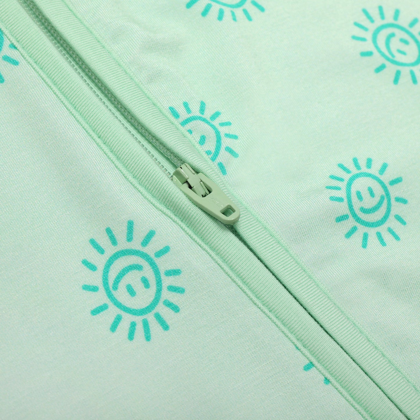 All Smiles Green Long Zip Zip