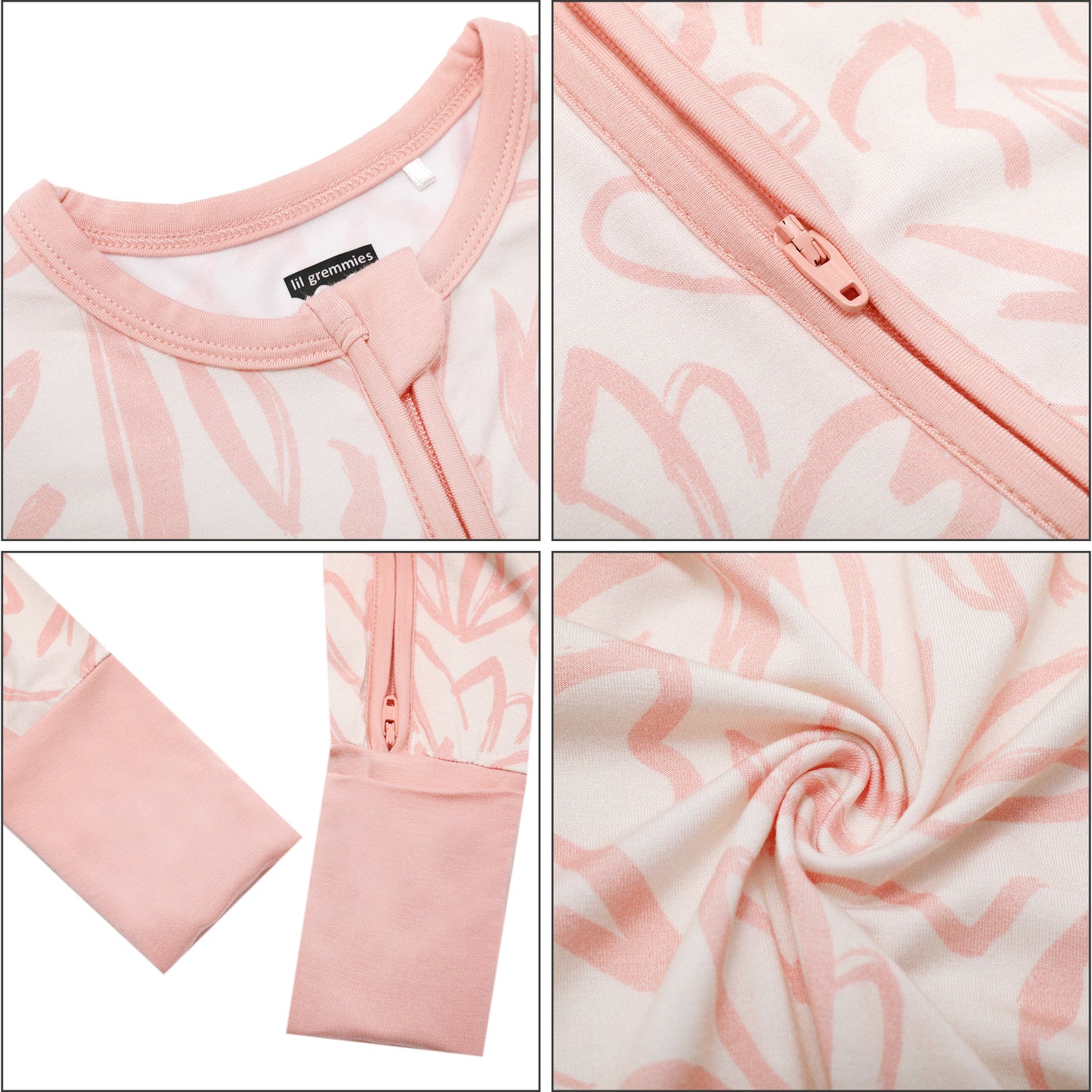 Blush Lily Long Zip Zip