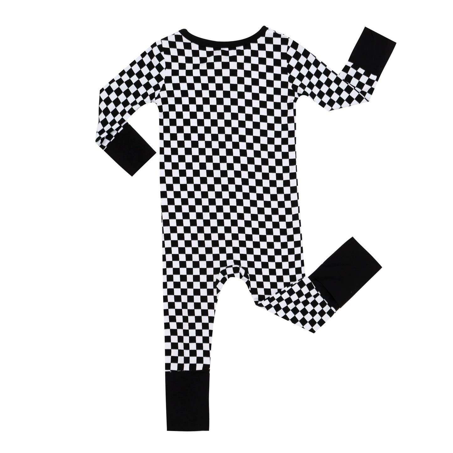 Black and White Check Zip Zip