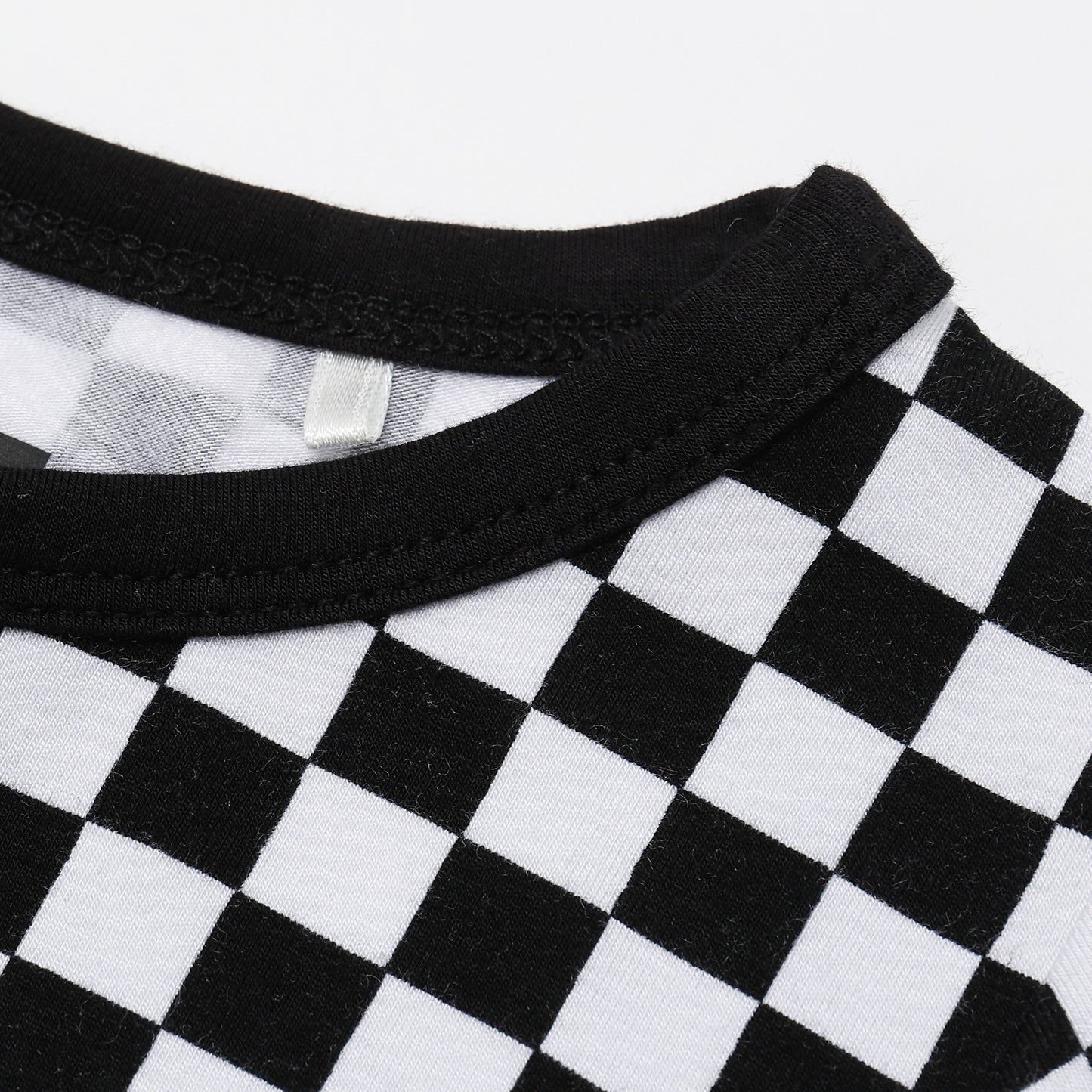 Black and White Check Zip Zip