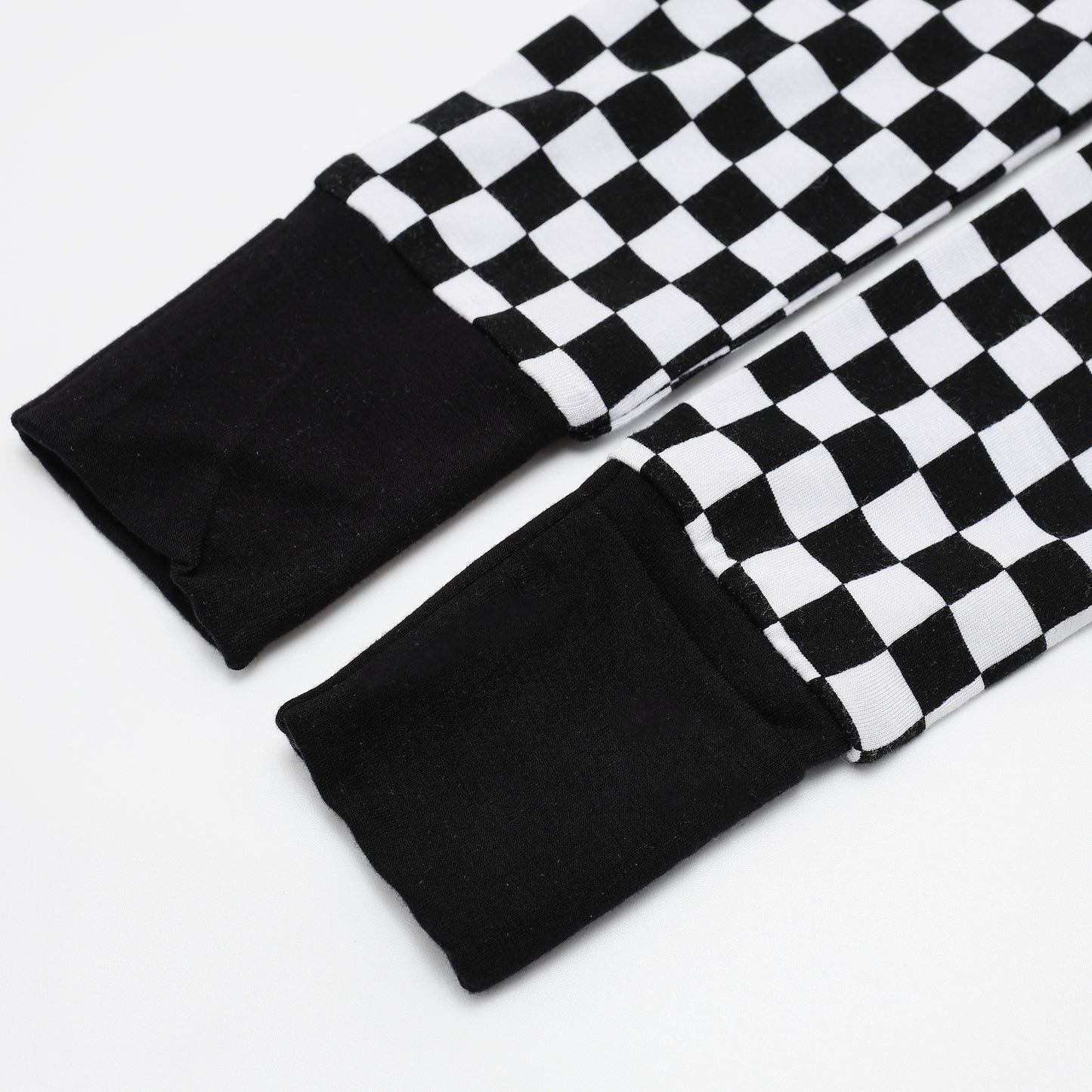 Black and White Check Zip Zip