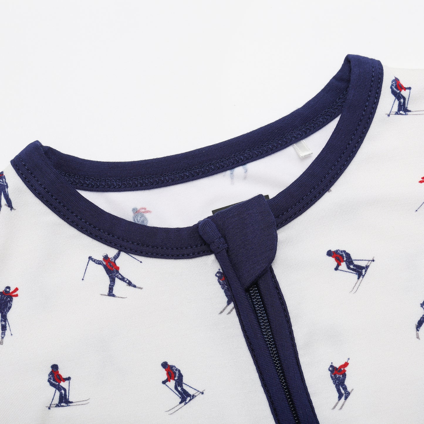 Downhill Skiiers Zip Zip