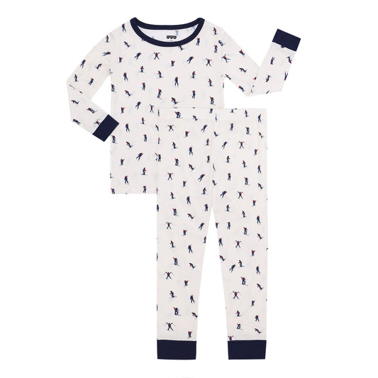 Downhill Skiiers Long Jammies