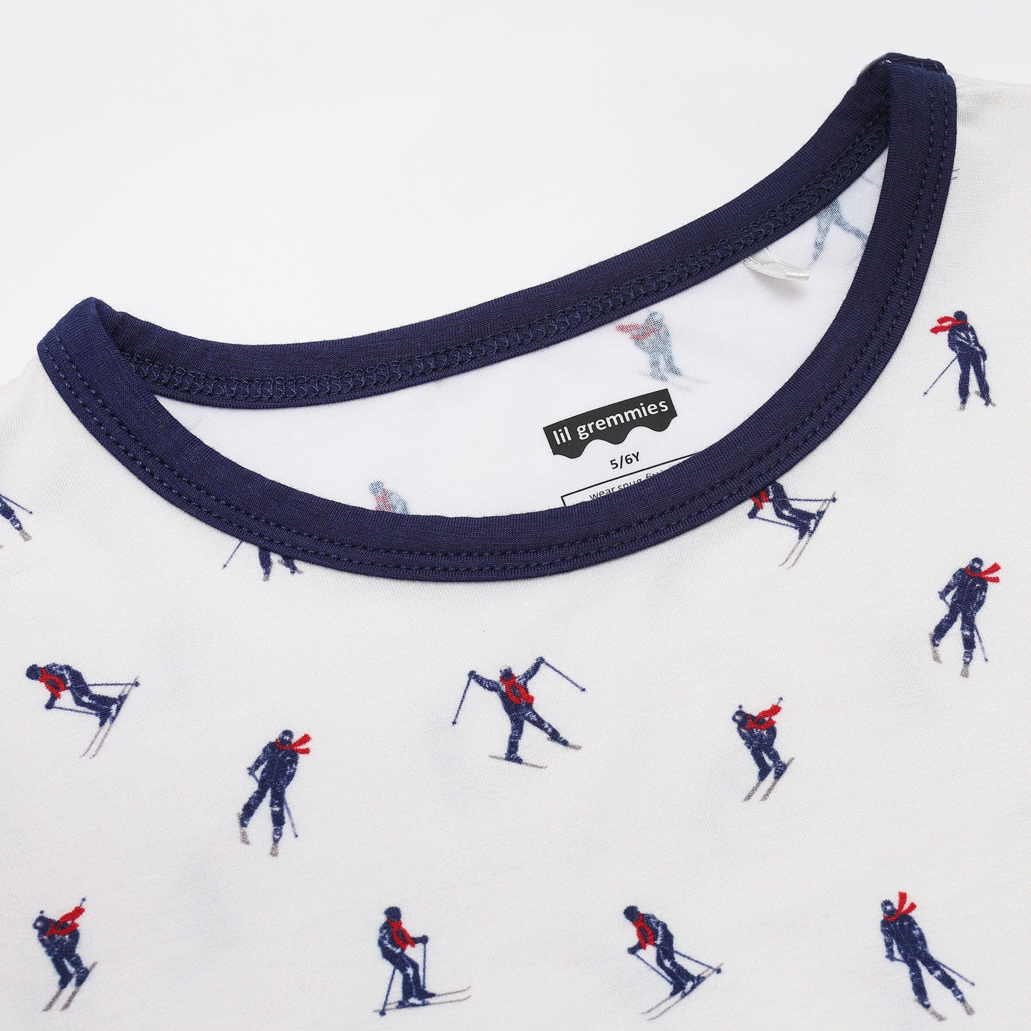 Downhill Skiiers Long Jammies