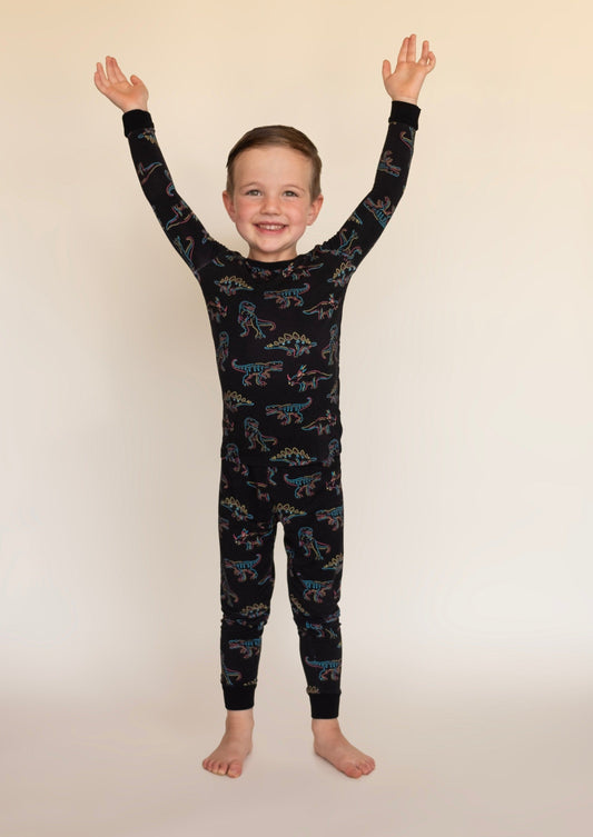 Electric Dinos Long Jammies