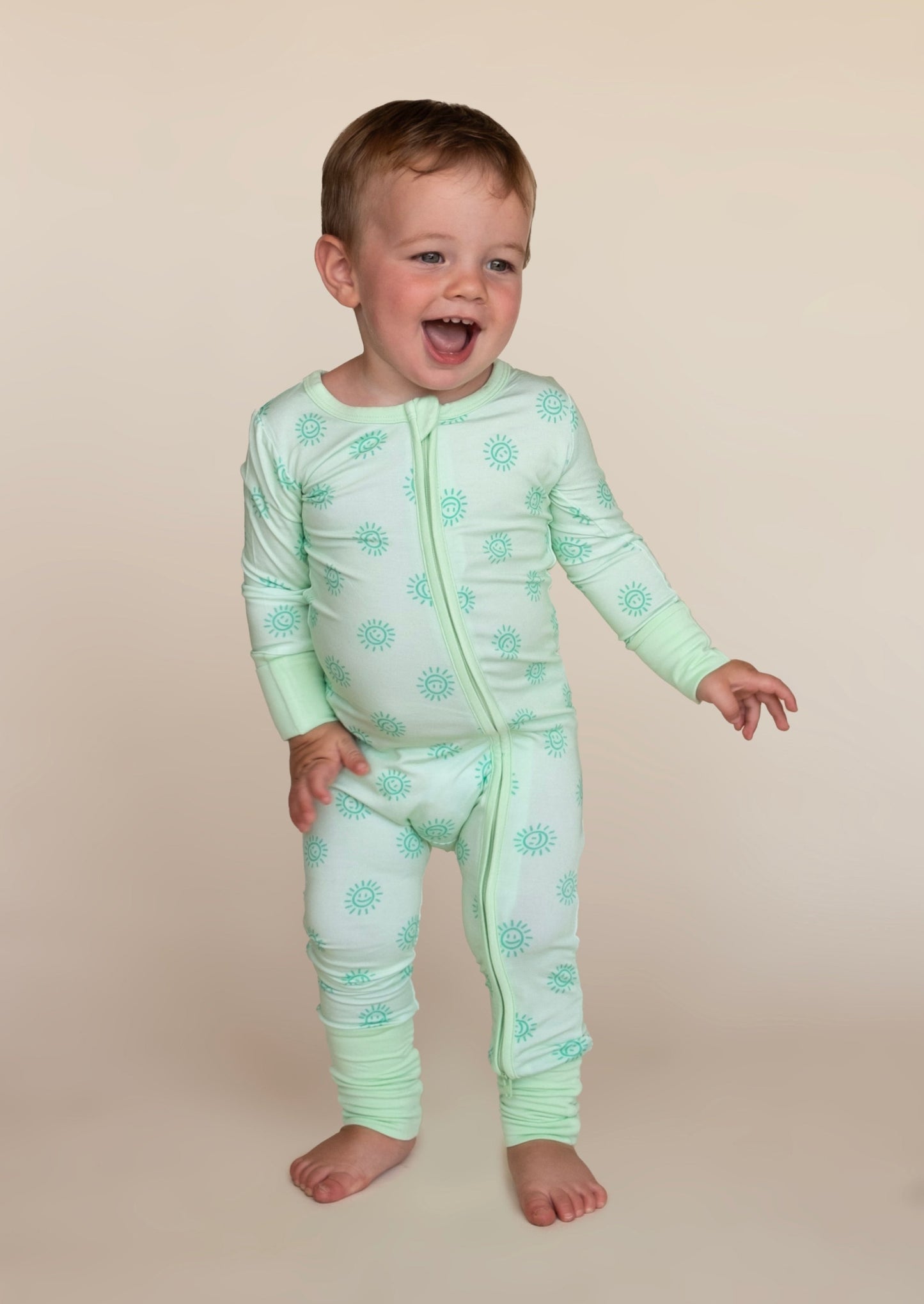 All Smiles Green Long Zip Zip