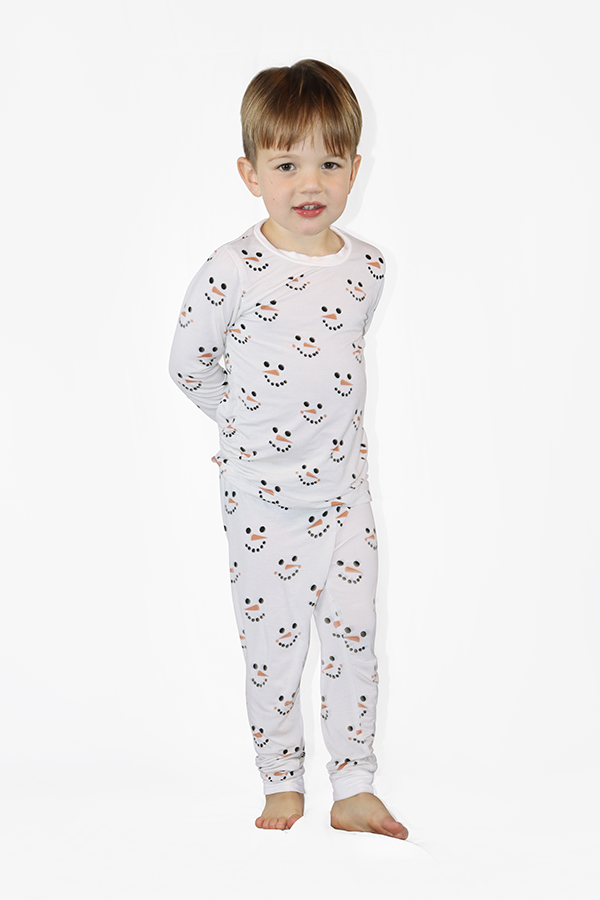 Sneaky Snowmen Long Jammies