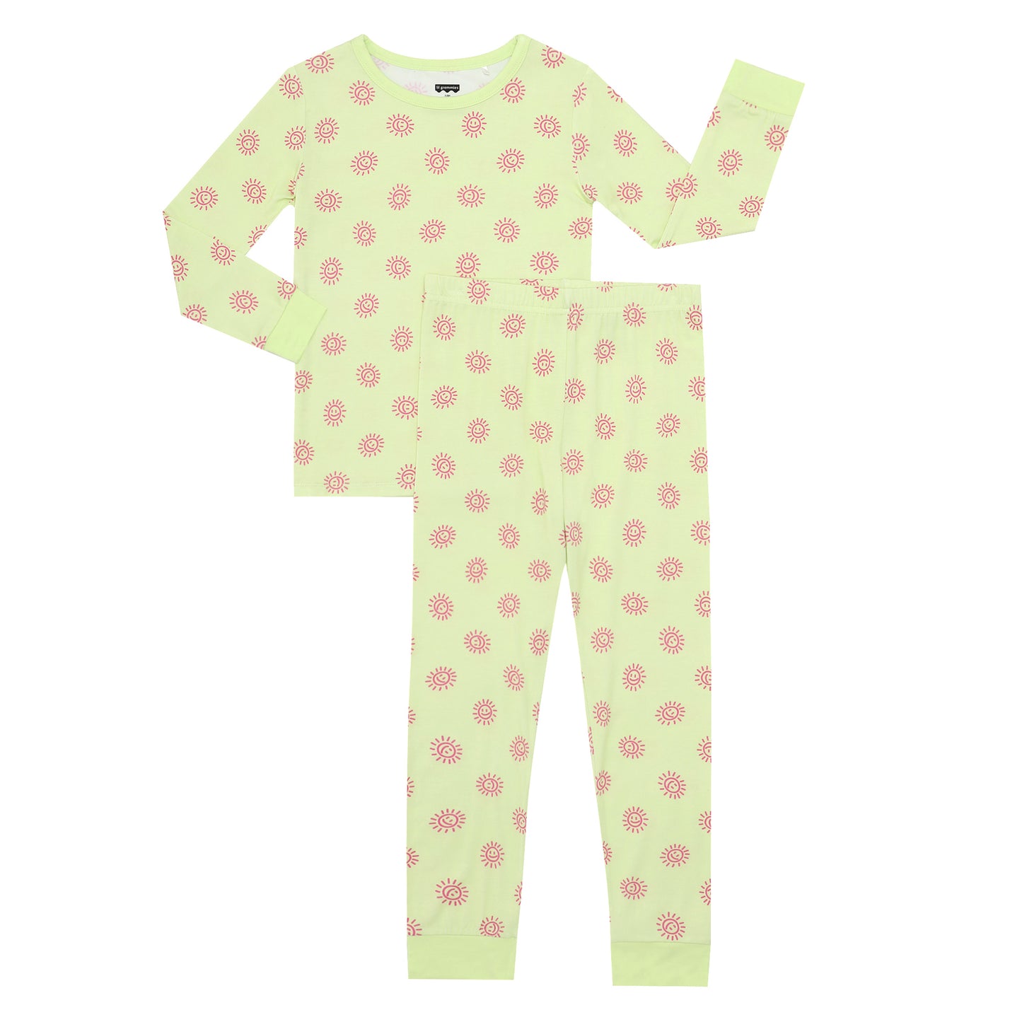 All Smiles Yellow Long Jammies