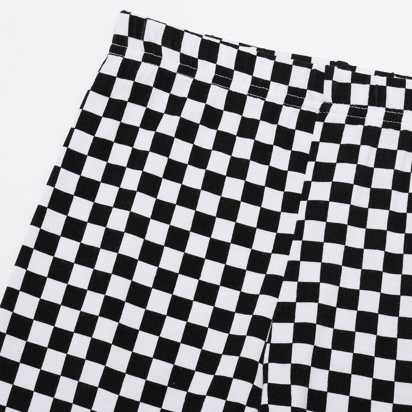 Black and White Checkers Long Jammies