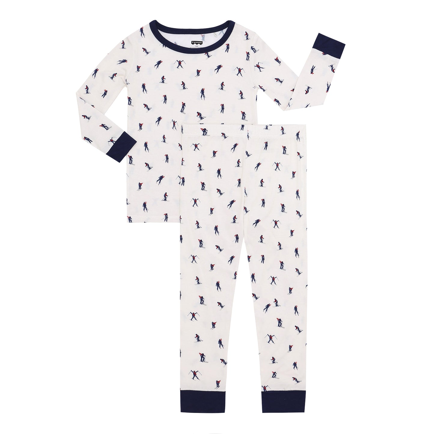 Downhill Skiiers Long Jammies