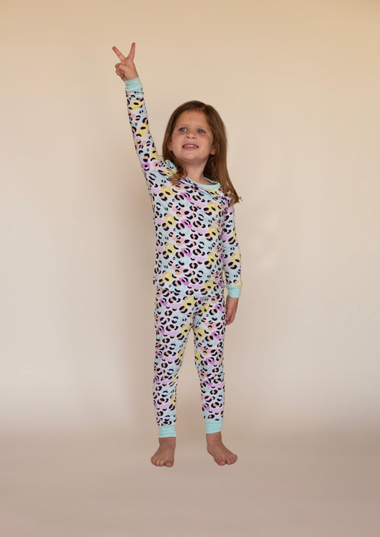 Rainbow Leopard Long Jammies