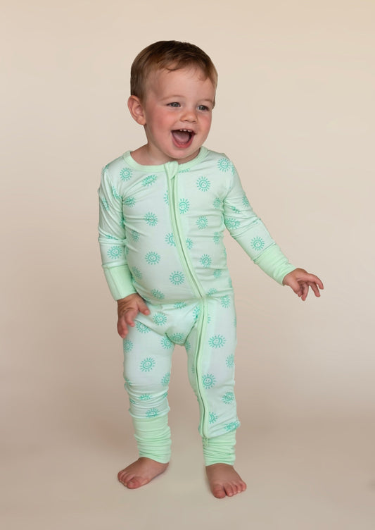 All Smiles Green Long Zip Zip