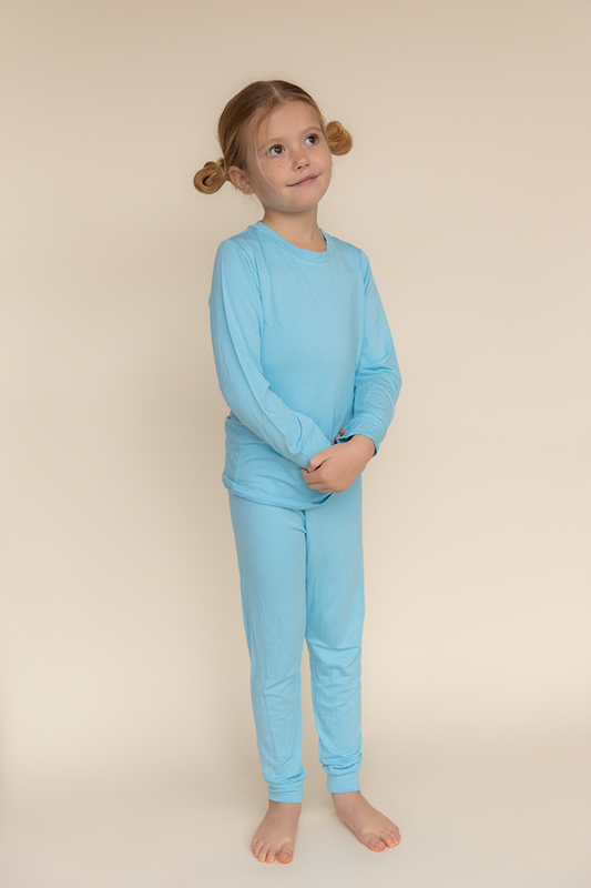 Aqua Long Jammies