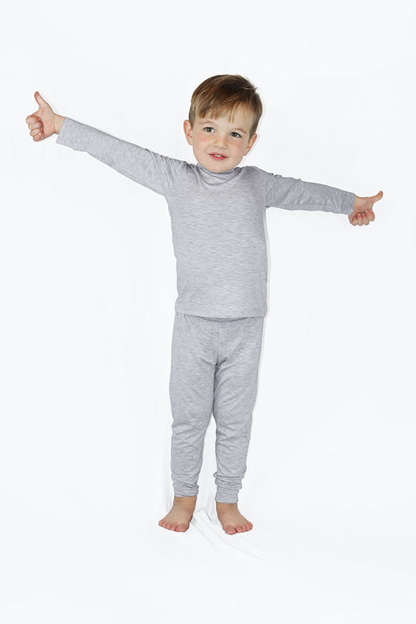 Cloudy Gray Long Jammies